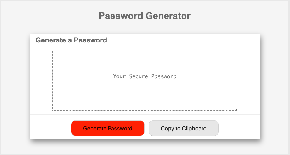 Password-Generator